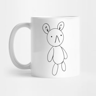 White Rabbit Bunny Sketch Style Meiruko Mug